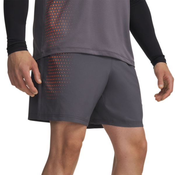 Pantalones Cortos Tenis Hombre Under Armour Tech Play 7in Shorts  Castlerock/Outrageous Orange 60098320025