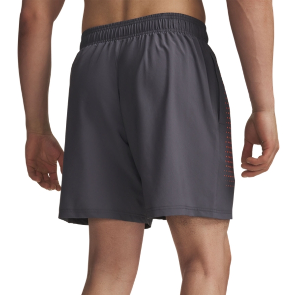 Under Armour Tech Play 7in Shorts - Castlerock/Outrageous Orange