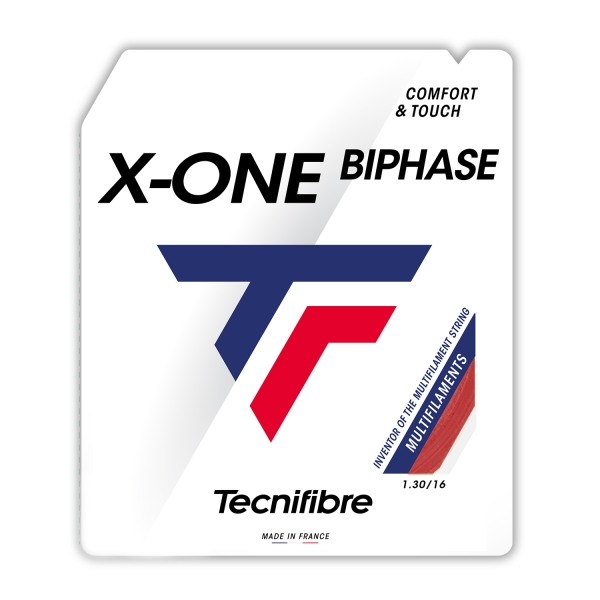 Corde Multifilamento Tecnifibre XOne Biphase 1.30 Set 12 m Red 01GXO130XR