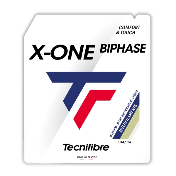 Corde Multifilamento Tecnifibre XOne Biphase 1.34 Set 12 m Natural 01GXO134XN