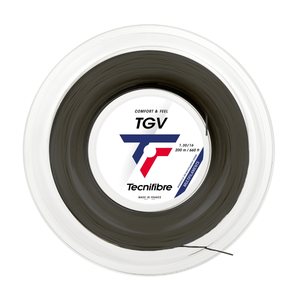 Corde Multifilamento Tecnifibre TGV 1.30 Matassa 200 m  Black 01RTG130XB