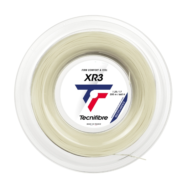 Corde Multifilamento Tecnifibre XR3 1.25 Matassa 200 m  Natural 01RXR325XN