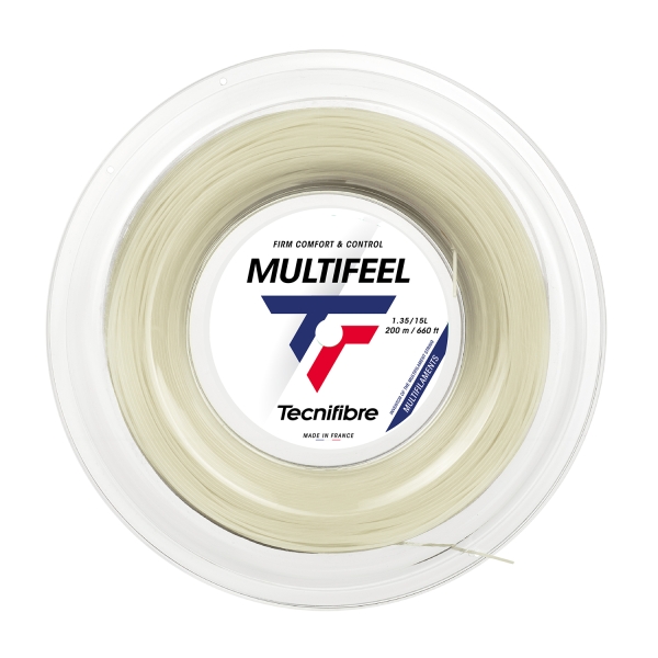Corde Multifilamento Tecnifibre Multifeel 1.35 Matassa 200 m Natural 02RMU135XN