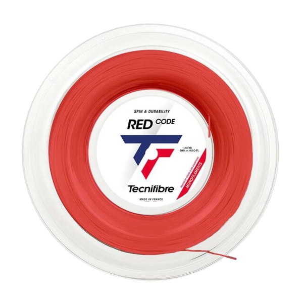 Monofilament String Tecnifibre Red Code 1.25 200 m Reel  Red 04RRE125XR