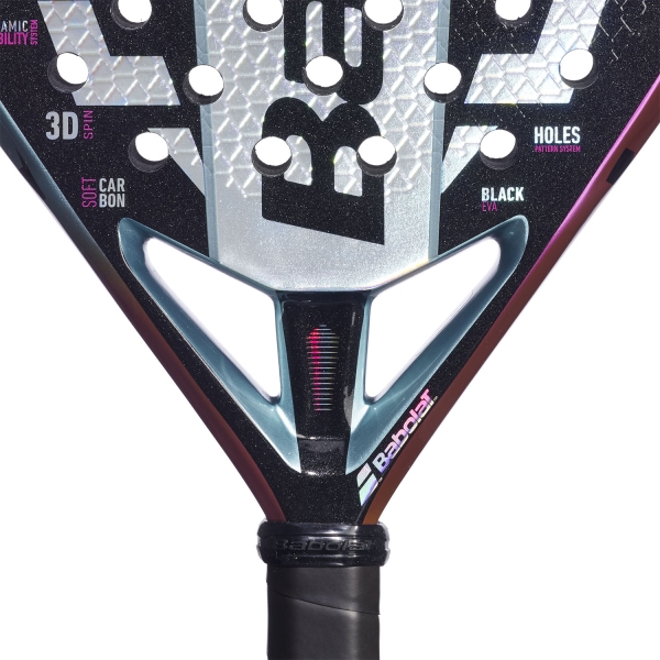 Babolat Viper Soft Juan Lebrón 3.1 Padel - Black/Purple/Sky Blue