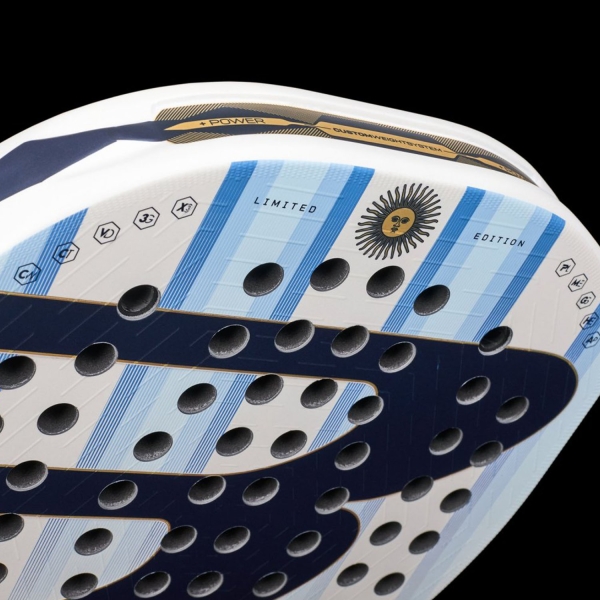 Bullpadel Neuron 02 Edge LTD Argentina Padel - White/Blue