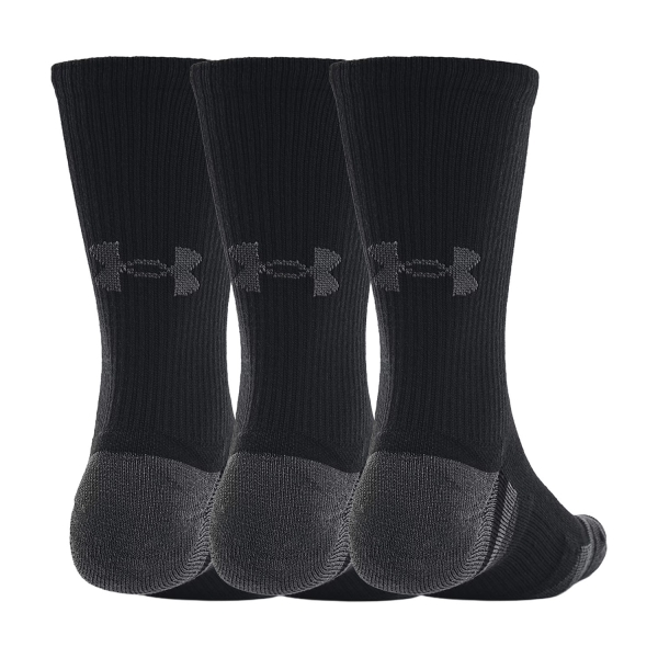 Under Armour Performance Tech Pro Crew x 3 Calcetines - Ultimate Black/Jet Gray
