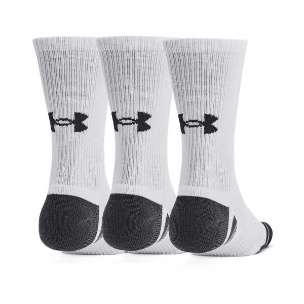 Under Armour Performance Tech Pro Crew x 3 Calcetines - White/Jet Gray