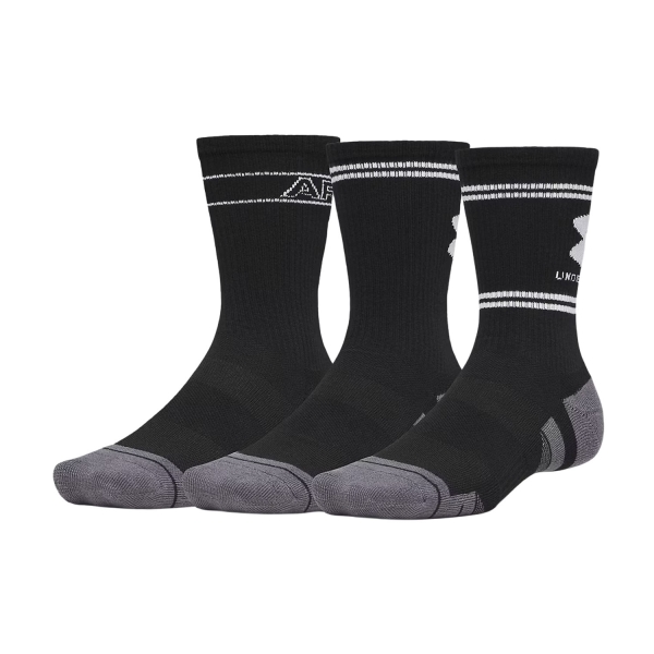 Calze Tennis Under Armour Performance Tech Nov x 3 Calze  Ultimate Black/White 60151410008