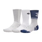 Under Armour Performance Tech Nov x 3 Socks - Blackout Navy/White/Halo Gray Under Armour Performance Tech Nov x 3 Socks - Blackout Navy/White/Halo Gray