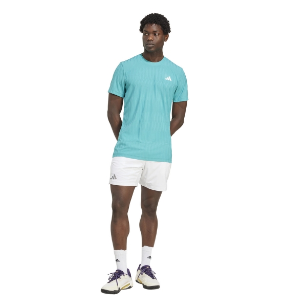 adidas CLIMACOOL Ergo 7in Pantaloncini - White/Metallic Silver