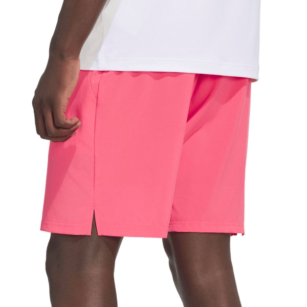 adidas Club CLIMACOOL Logo 7in Shorts - Pure Turbo