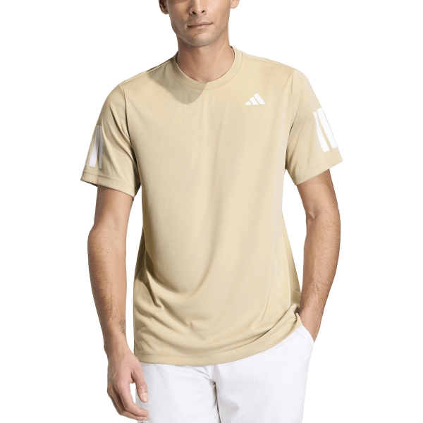 Camisetas de Tenis Hombre adidas Club Climacool Camiseta Khaki Three KS8310