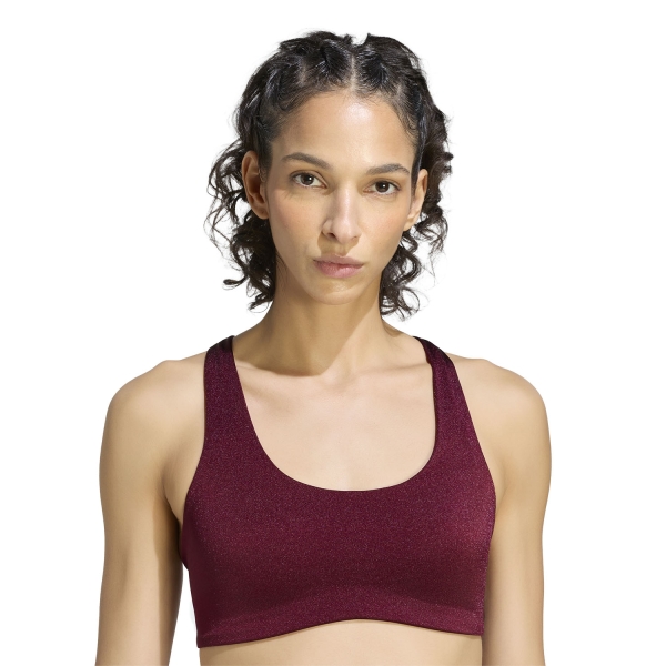 adidas Optime Reggiseno Sportivo - Maroon