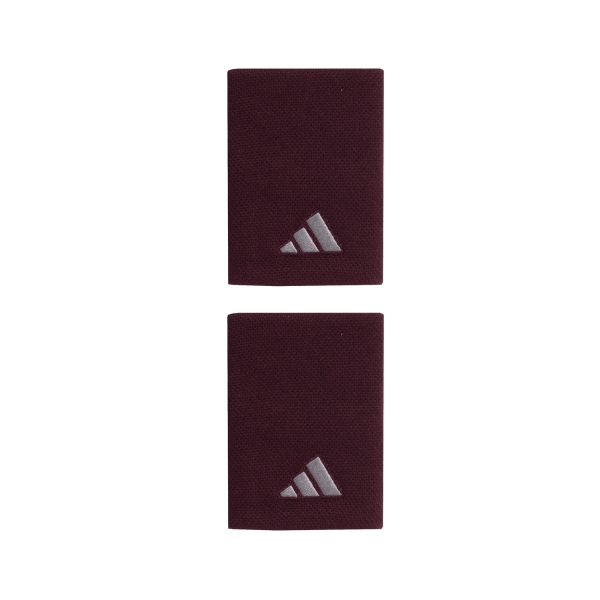 Tennis Wristbands adidas Pro Large Wristbands  Maroon/Iron Metallic KV7691