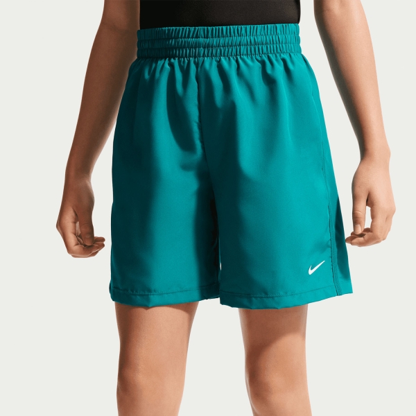 Tennis Shorts and Pants for Boys Nike DriFIT Icon 6in Shorts Boy  Bright Spruce/White DX5382372