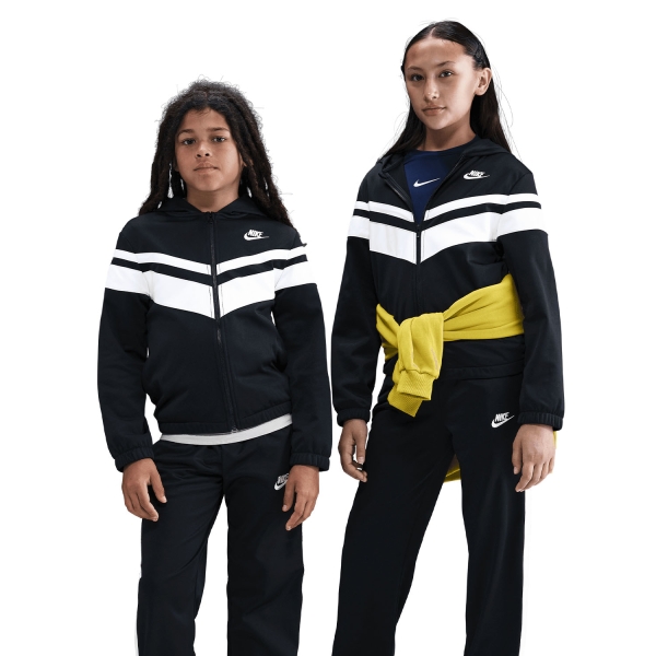 Boy Tracksuit and Hoodie Nike DriFIT Pro Tracksuit Kids  Black/White HQ9316010