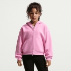 Nike Studio Fleece Hoodie Girl - Pink Rise/White