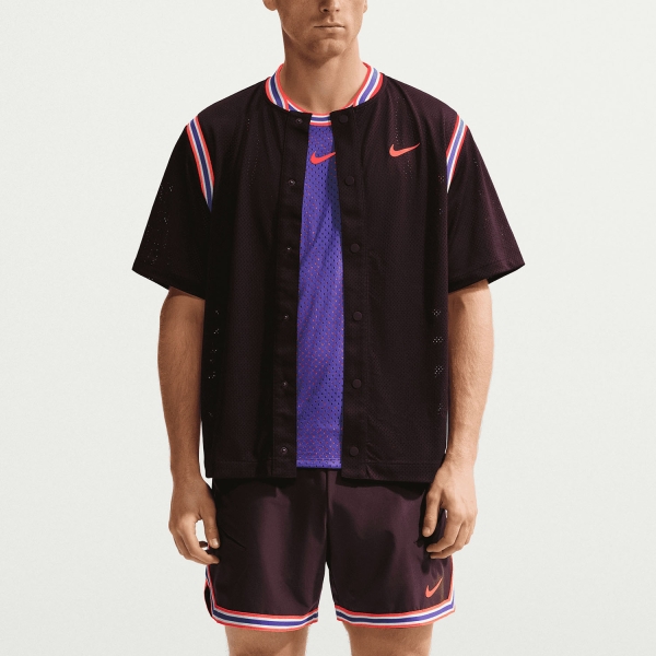 Giacche da Tennis Uomo Nike Court Slam Carlos Giacca  Burgundy Ash/Bright Crimson IM6611647
