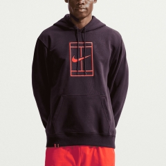 Nike Court Dri-FIT Sudadera - Burgundy Ash/Bright Crimson