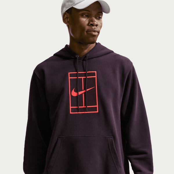 Nike Court Dri-FIT Sudadera - Burgundy Ash/Bright Crimson