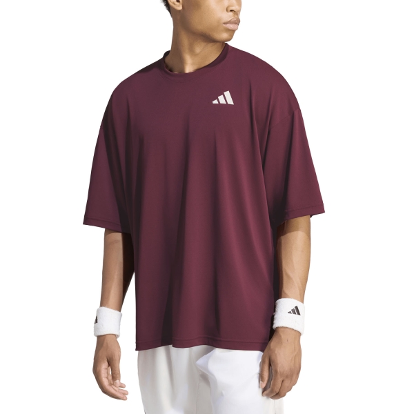 Men's Tennis Shirts adidas CLIMACOOL+ Pro TShirt  Maroon KR2410