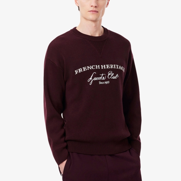Men's Tennis Shirts and Hoodies Lacoste Heritage Sweatshirt  Marron AH69313KE