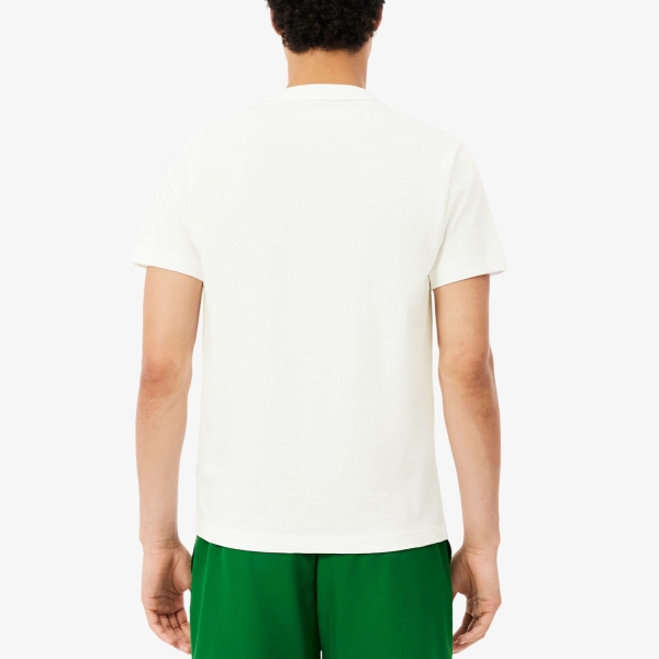 Lacoste Printed Graphic T-Shirt - Blanc/Vert