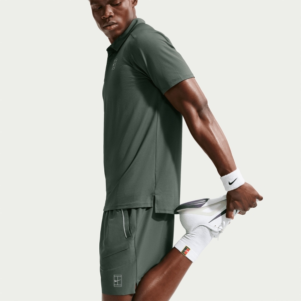 Nike Court Advantage 6in Pantaloncini - Camo Green/Cucumber Calm