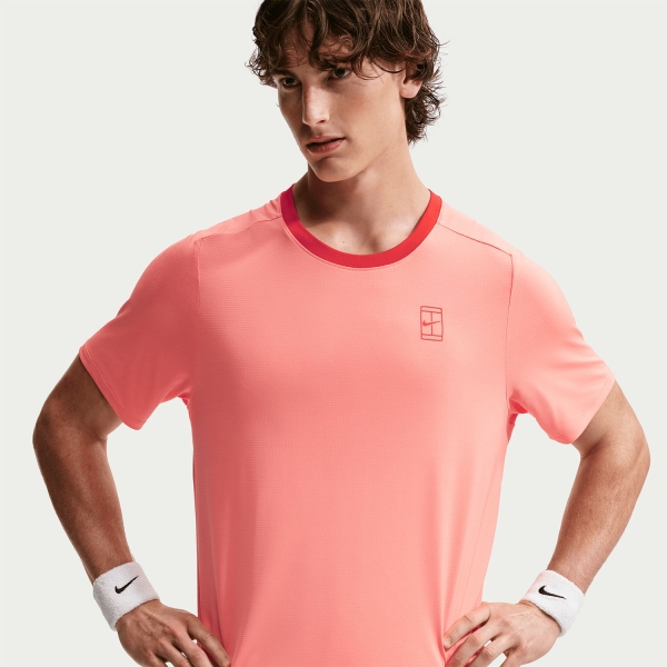 Nike Court Advantage Dri-FIT T-Shirt - Atomic Pink/Picante Red