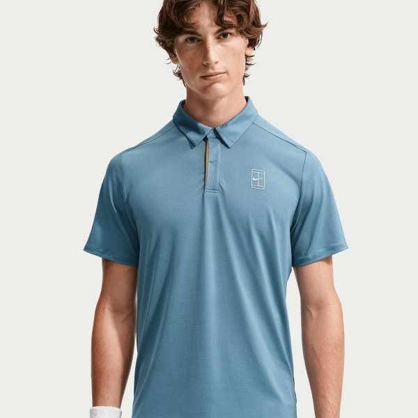 Nike Court Advantage Polo - Smokey Blue/White