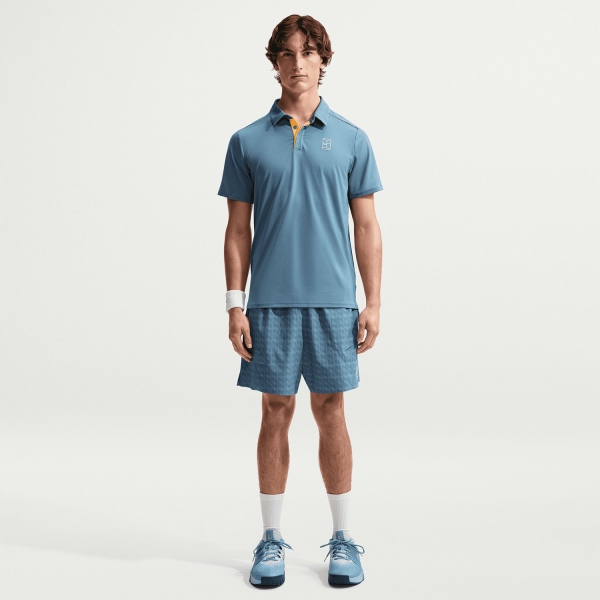Nike Court Advantage Polo - Smokey Blue/White