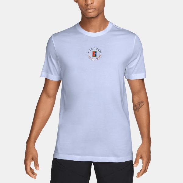 Camisetas de Tenis Hombre Nike Court DriFIT Heritage Camiseta  Palest Purple IM6128568