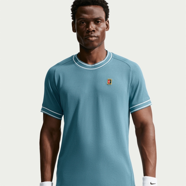 Nike Court Heritage Logo Maglietta - Smokey Blue