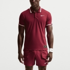 Nike Court Slam Jannik Polo - Team Red/Pale Ivory Nike Court Slam Jannik Polo - Team Red/Pale Ivory