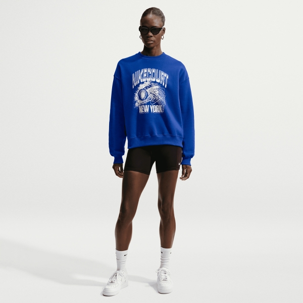 Nike Court Studio Felpa - Old Royal/White
