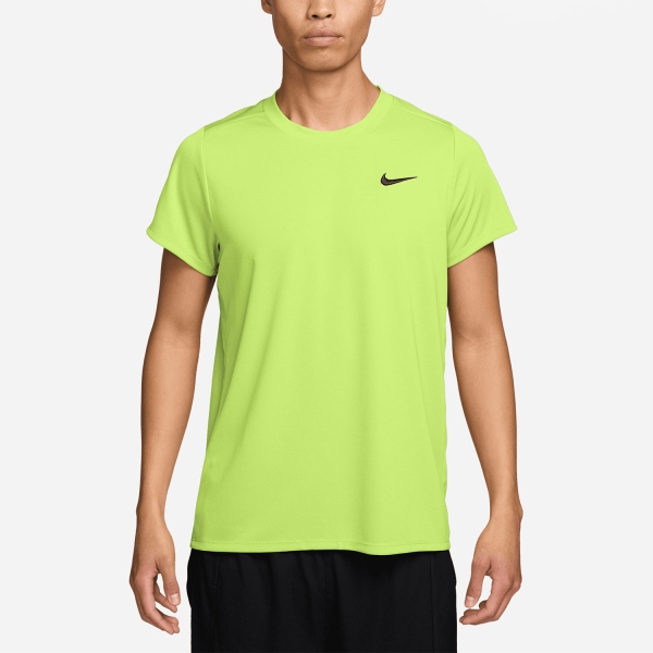 Men's Tennis Shirts Nike Court Victory TShirt  Light Lemon Twist/Black FZ6921736