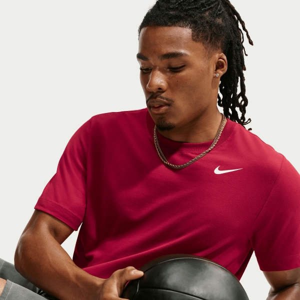 Nike Dri-FIT Court Camiseta - Tough Red/White