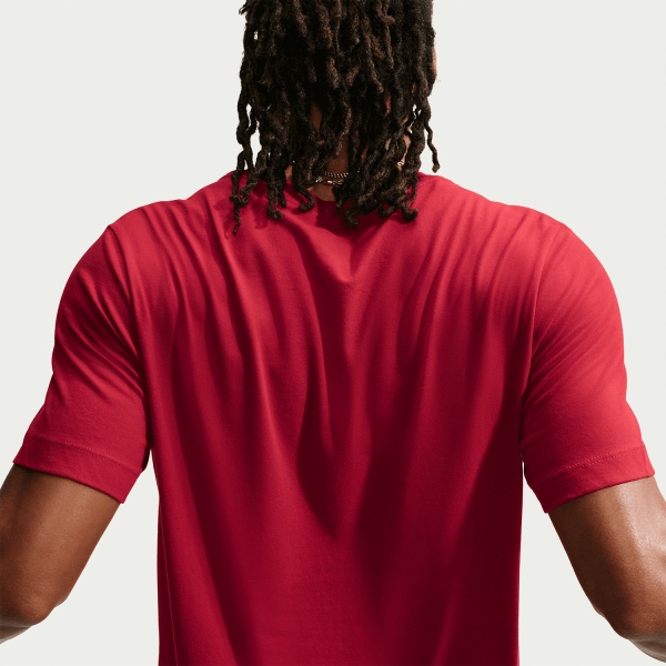 Nike Dri-FIT Court Camiseta - Tough Red/White