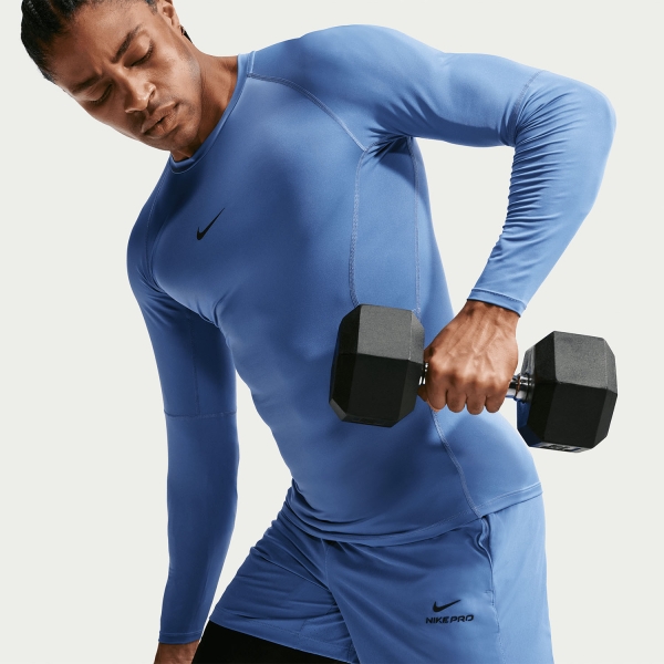 Nike Dri-FIT Pro Shirt - Indigo Storm/Black