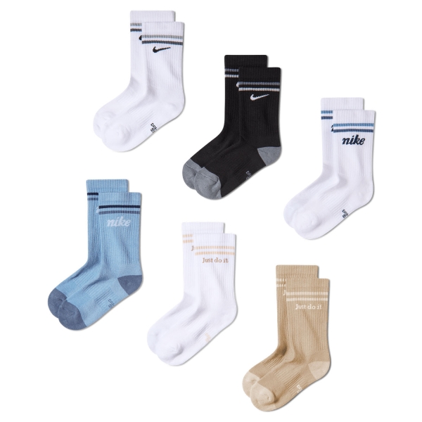 Nike Everyday Graphic x 6 Socks Junior - Multicolour