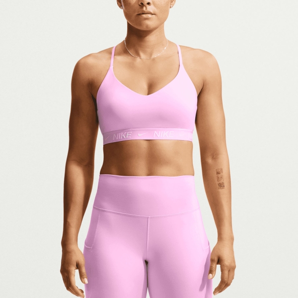 Sujetador y Ropa Interior Mujer Nike Indy Swoosh Sujetador Deportivo Pink Rise FD1062621