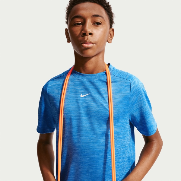 Nike Multi T-Shirt Boy - Light Photo Blue/Football Blue/White