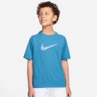 Nike Multi Swoosh T-Shirt Boy - Light Current Blue/White Nike Multi Swoosh T-Shirt Boy - Light Current Blue/White