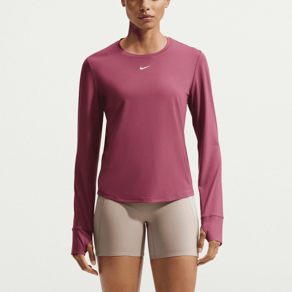 Camisetas y Sudaderas Mujer Nike One Classic Camisa  Pink Smoke/White FN2801654