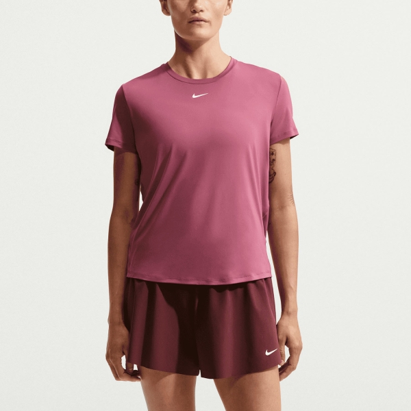 Camisetas y Polos de Tenis Mujer Nike One Classic Camiseta  Pink Smoke/White FN2798654