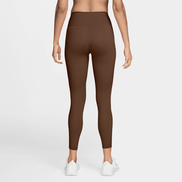 Nike One Logo 7/8 Tights - Cacao Wow/White