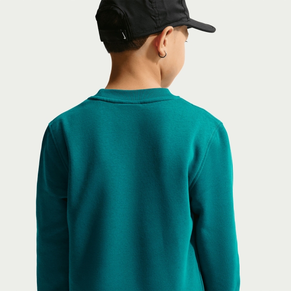 Nike Sportswear Club Felpa Bambini - Bright Spruce/White