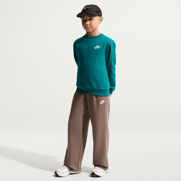 Nike Sportswear Club Felpa Bambini - Bright Spruce/White