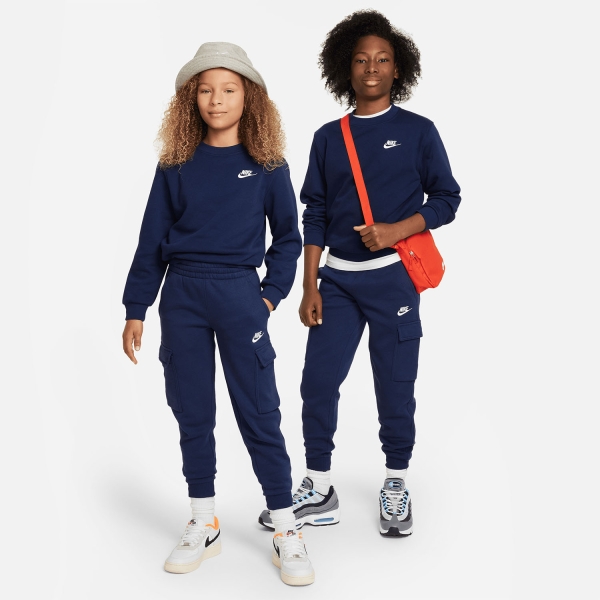 Nike Sportswear Club Sudadera Niños - Midnight Navy/White